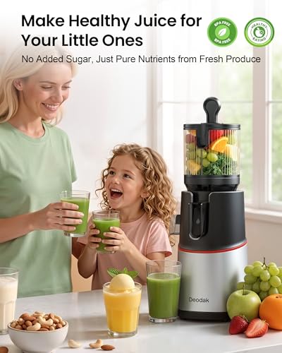 Image of Cold Press Juicer, 3-in-1 Slow Masticating Juicer Machine