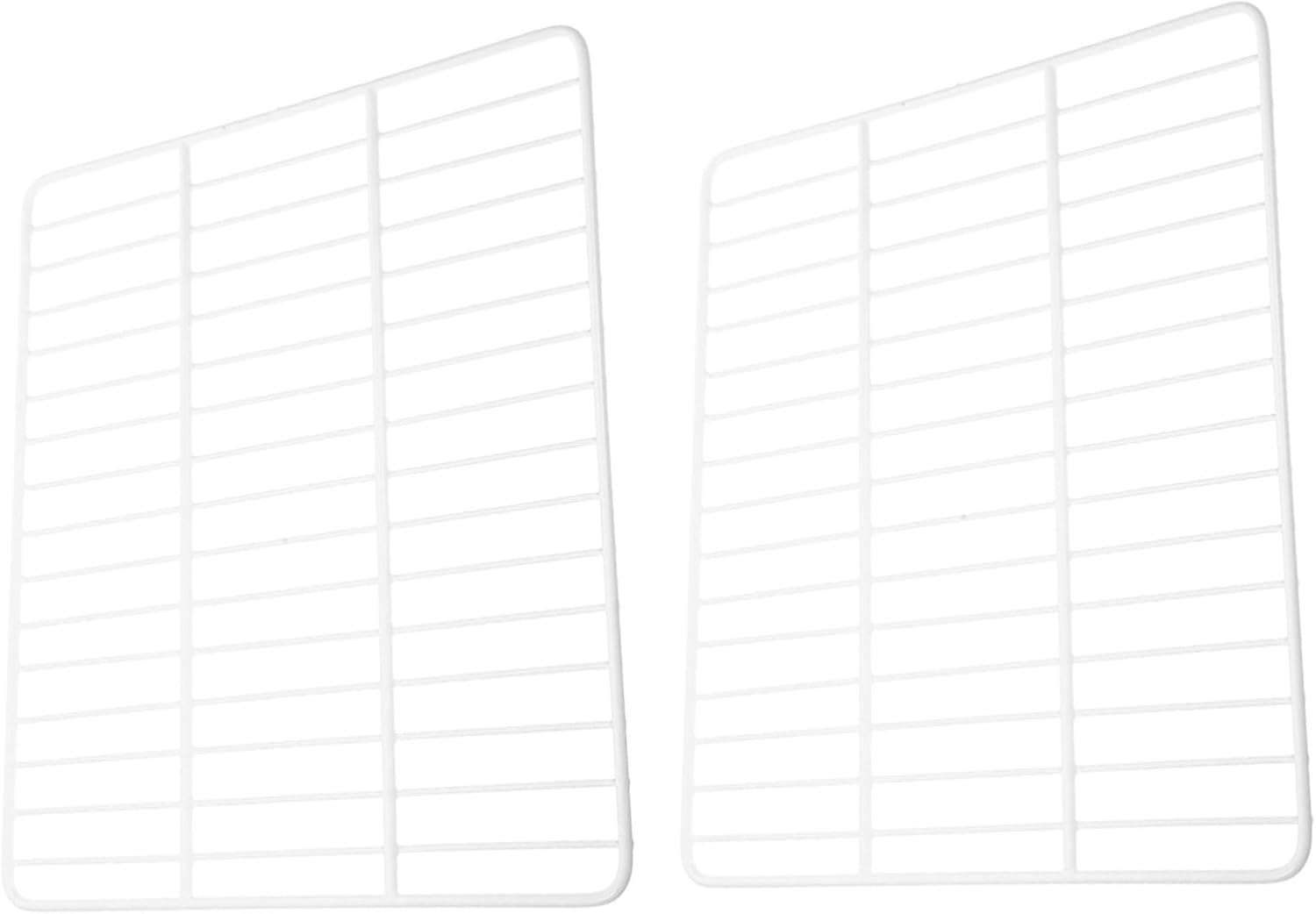 2pcs Freezer Rack Dividers Metal Freezer Shelf Dividers for Refrigerator Chest Compartment Organizers Storage Shelves Mesh Separator Food Service