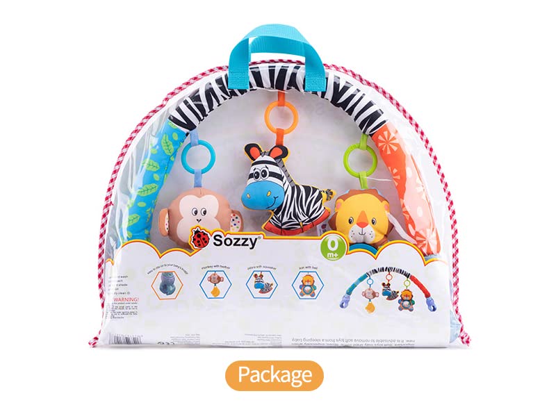 Image of Sozzy : Newborn pram Baby Toy Hanging Arch Zebra Baby rattles Crib mobiles Baby Hanging Toy