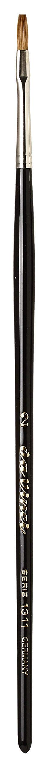 da Vinci Watercolor Series Maestro Paint Brush, One Stroke Flat Kolinsky Red Sable, Size 2 (1311-02)