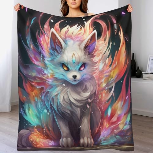 Couvertures en renard plaid isolant contre le froid pour canapé et lit