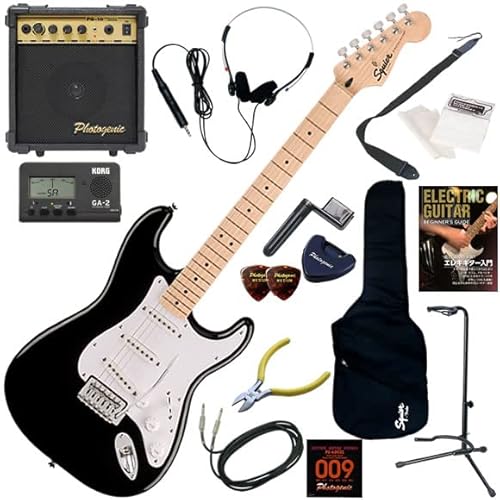 �y�Z�b�g�i�zSquier �G���L�M�^�[���S�ғ��� 10w�A���v���������X�^���_�[�h15�_�Z�b�g Sonic Stratocaster/BLK�i�u���b�N�j