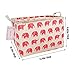 Canvas Toy Storage, Cotton Storage Basket Nursery Hamper Laundry Basket Storage Bag by TDDollopis (Pink Elephant)
