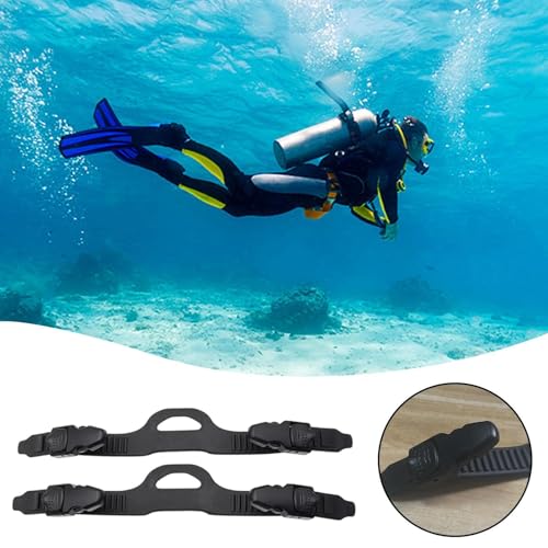 Repuesto de correas para aletas de buceo ajustables sin tirones de talón 2