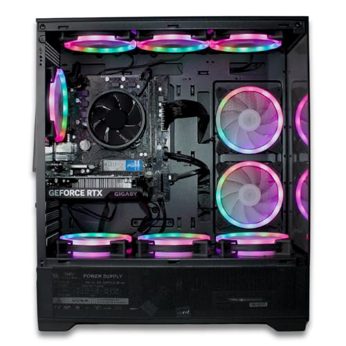 XUM Vista Prebuilt Gaming PC: Intel Core i5-10400F, Nvidia Geforce RTX 5060 8GB, 32GB DDR4 RAM, 512GB NVMe SSD, 1TB HDD, 700W PSU, aRGB, WiFi 5, Windows 11 Home, VR Ready Gaming Computer - Image 3