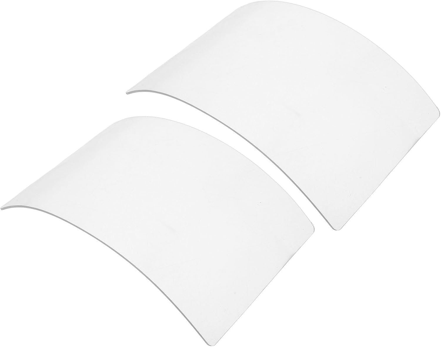 2pcs Sandblasting Hood Replacement Lenses 2mm Organic Glass Protective Mask Cover for Industrial Sanding and Dust Protection