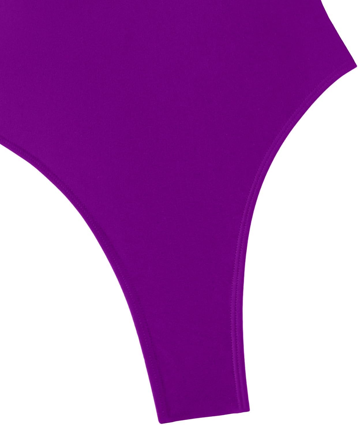 Sexy Backless Cheeky High Cut Leg Thong V Neck One Piece Swimsuit - Image 6