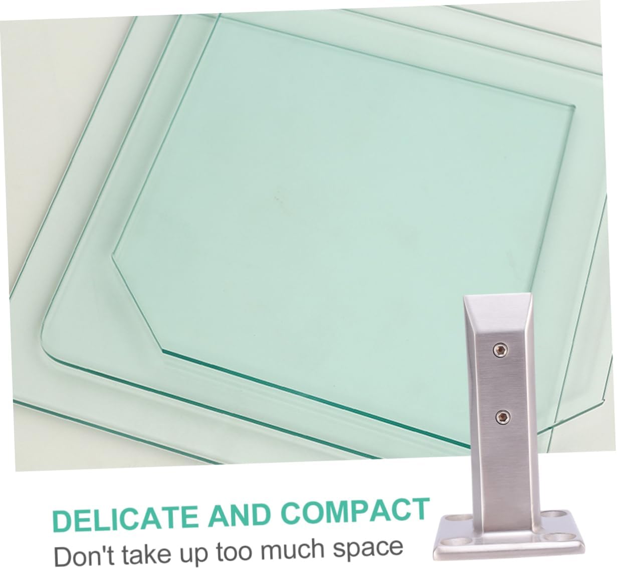 Stainless Steel Glass Clamp Punch Holder for Glass Shelving Easy to Install Stainless Steel Finish for Use