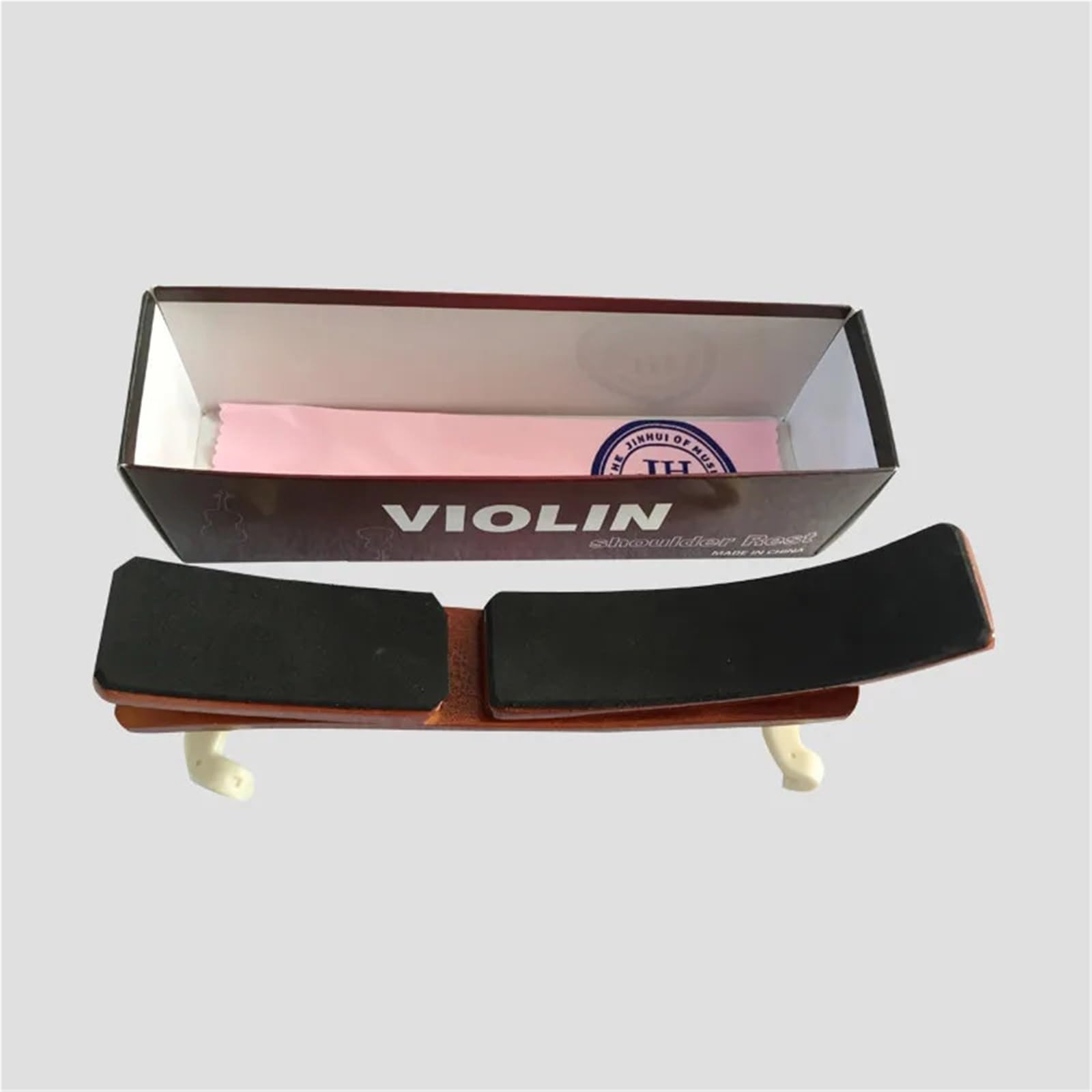 Reposapiés for violín 4/4 3/4, piezas de almohadilla for latón y madera dura, accesorios