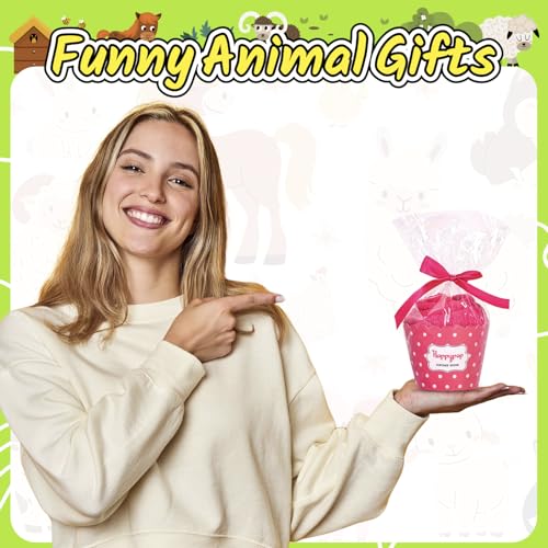HAPPYPOP Novelty Animal Gifts for Women - Fuzzy Cow Horse Pig Duck Socks for Animal Lovers3