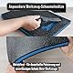 Precision Defined Werkzeugkisten-Schaumstoff - Einsätze für Koffer, Werkzeug-Schaumstoff, Polyethylenschaumstoff - Schwarz/Blau (40,6 x 30,4 x 2,54 cm, 4er-Pack)