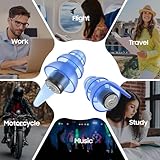 Hearprotek Ear Plugs for Flying, 2 Pairs Reusable Silicone Flight Earplugs for Air Pressure, 24db Noise Reduction, Travel Essentials for Teenagers, Adults with Small Canals S&M Size - Image 7