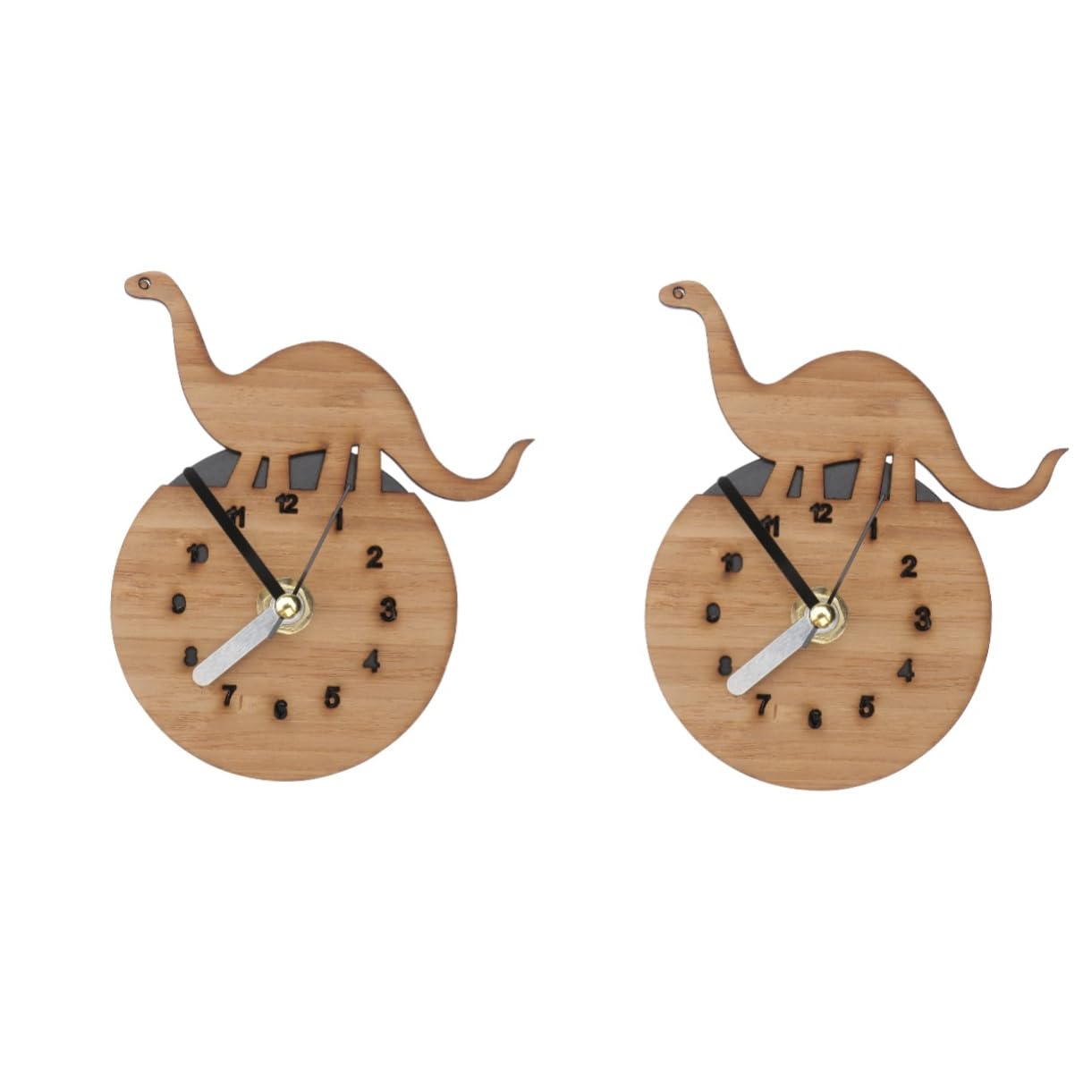 Horloge magnétique réfrigérateur dinosaure pour décorer la cuisine familiale