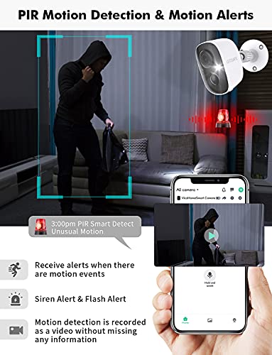 Security Cameras Wireless Outdoor For Home Surveillance, 1080P Spotlight Camera Color Night Vision, Pir Motion Detection, Lifetime Free Cloud Storage #TOP1