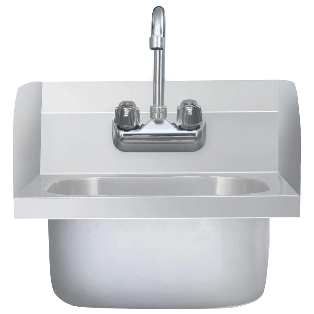 Lavandino Commerciale con Rubinetto in Acciaio Inossidabile,Lavandino,Lavandino Bagno,Lavandini Bagno,Articoli idraulici-51115