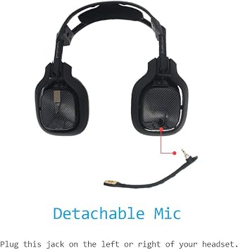 Replacement Microphone Compatible with Astro A40 TR Gaming Headset (Black)