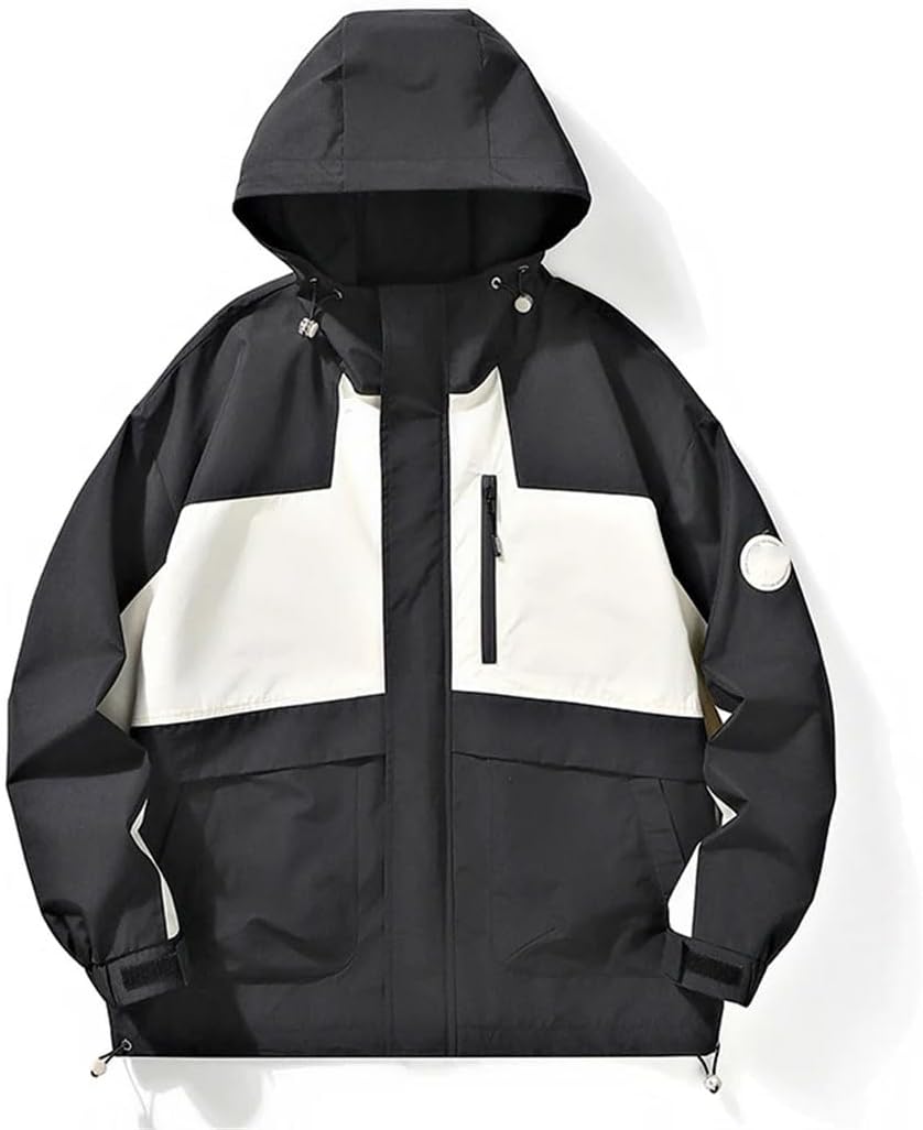 Men's Hooded Multiple Pockets Waterproof Windproof Outdoor Camping Adventure Breathable Jacket