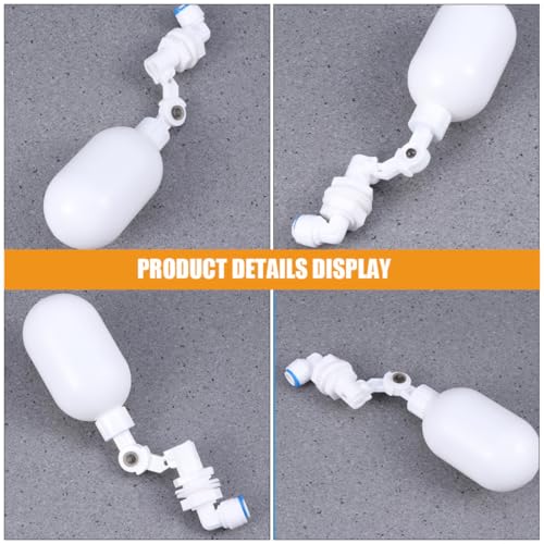 Válvula de flotador de plástico (2 piezas) con conexión rápida para tanques de agua 4