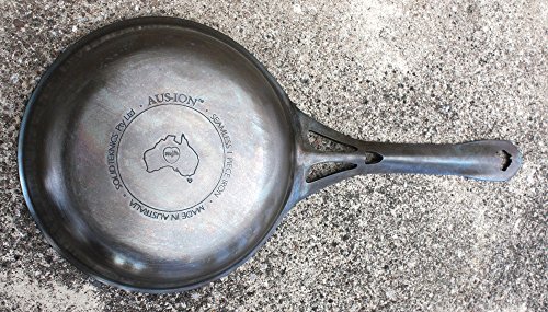 AUS-ION Skillet, 7" (18cm), Smooth Finish, 100% Made in Sydney, 3mm Australian Iron, Professional Grade Cookware 5 Gallery Image