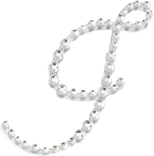 Efavormart - Paquete de 12 calcomanías autoadhesivas de diamantes de imitación transparentes de 1.5 pulgadas, decoración de diamantes de imitación