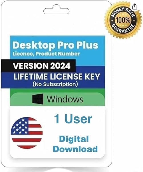 Quick-Books Desktop Pro "Plus" 2024 | LIFETIME Version | 1 USER | NO DVD | Amazon Message Delivery(Within 1-8hrs) - Only PC, Not for Mac | 100% Money Back Guarantee - 1