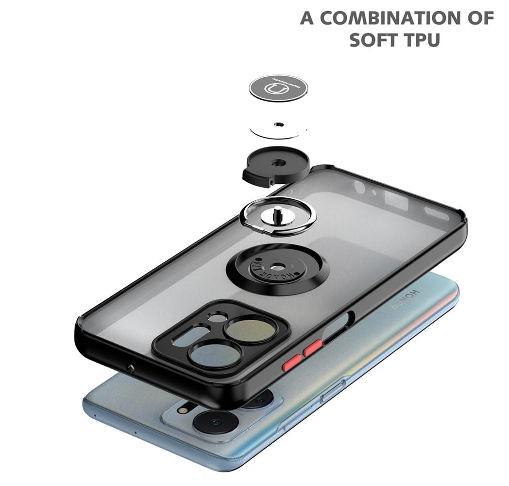 Cover Honor X7a HAOYE – Custodia Rigida Antiurto Trasparente Con Design Parigi, Protezione Militare Antigiallimento