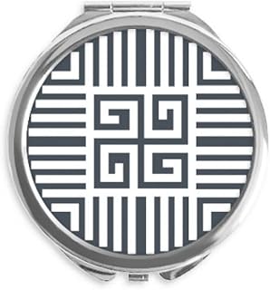 Traditional China Chinese Four Symbol Hand Compact Mirror Round Portable Pocket Glass