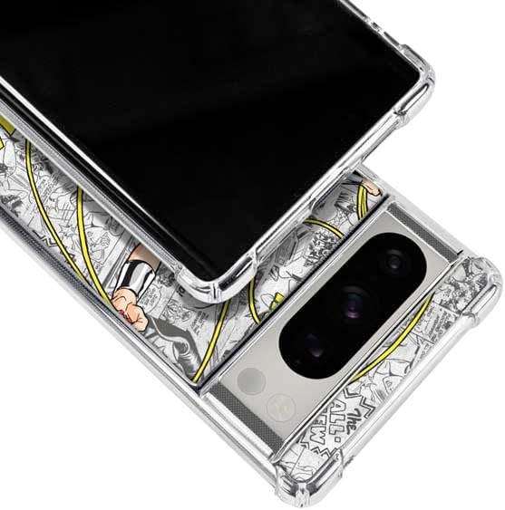 Skinit Clear Phone Case Compatible with Google Pixel 8 Pro - Officially Licensed DC Comics Wonder Woman Classic Action Pose Design