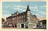 Camden Hotel and National Exchange Bank Weston, West Virginia WV Original Antique Postcard
