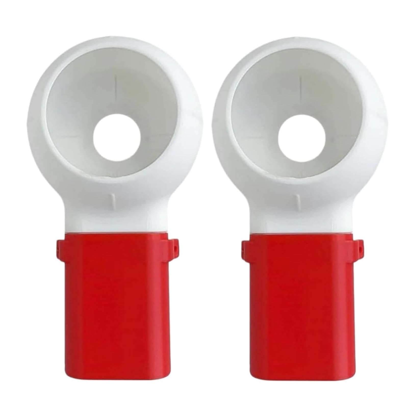 2 Pcs Drill Dust Collector, Dust Catcher for Hole Drilling with Guide, Hole Saw D-ust Catcher, Vertical Hole Drilling Guide Tool for Wood Stone Drywall (Red White)