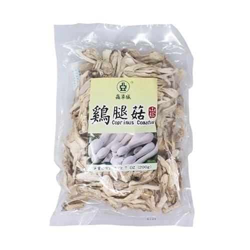Coprinus Comatus Dried Mushrooms 鷄腿菇, 7 oz (200g) Bag