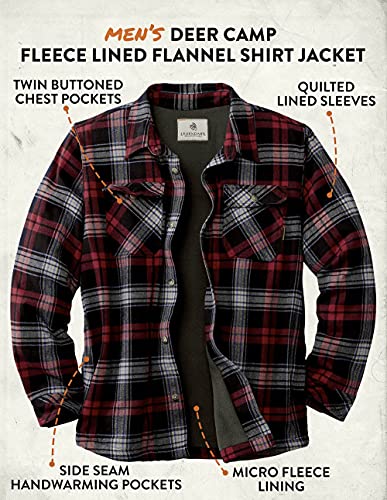 Image of Legendary Whitetails Men's Deer Camp Berber Lined Flannel Shirt Jacket
