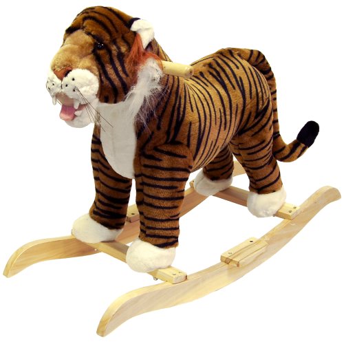 Happy Trails Tiger Plush Rocking Animal