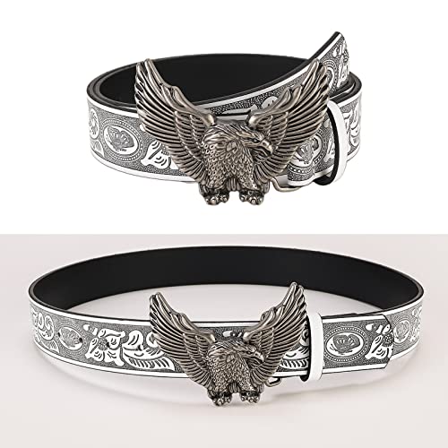 Soaring Buckle Relief Pattern Belt Fashion All-Match Adjustable Belt Hot Girl Man Waist Belt for Coat Skirts Jeans2