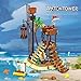 Pirate Island Watchtower Building Toys with Skeleton, Pirate Adventure Pretend Play Architecture Sets for Adults Kids Boys Age 8-12 +, STEM Building Kits Gift Ideal for Christmas Birthday (482 PCS)