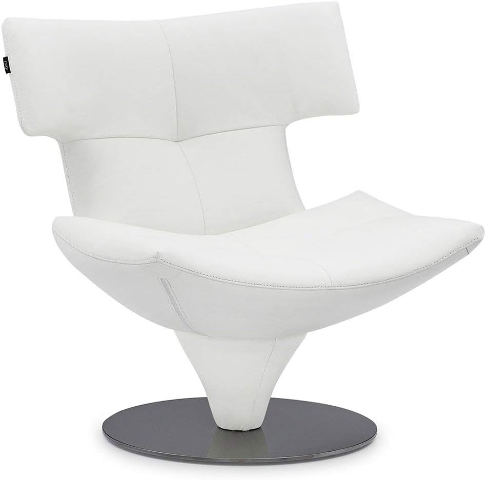 Buy Zuri Furniture Modern Mora Swivel Lounge Chair White Italian Top Grain Leather With Black Titanium Stainless Stee Online In Indonesia B07pb45cmb Buy Zuri Furniture Modern Mora Swivel Lounge Chair White Italian Top Grain Leather With Black Titanium Stainless Stee Online In Indonesia B07pb45cmb