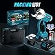 Elektrische Astschere für Makita 18V Akku, 600W Professionelle Akku Gartenschere mit 2x 2000mAh Batterie, Handgeführte Bürstenloser Motor Gartenschere mit LED Schnittzählerm, 35mm Schneiddurchmesser
