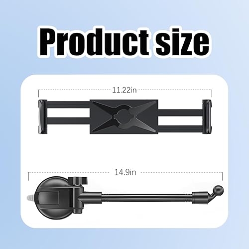 Miniatura 2 de Mandark Soporte de teléfono para automóvil, fuerte ventosa, soporte para teléfono inteligente para salpicadero, ventana de parabrisas, accesorios de