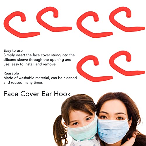 Protetor de Orelha de Máscara, 5 Pares de Protetores de Orelha de Silicone Protetores de Orelha de M