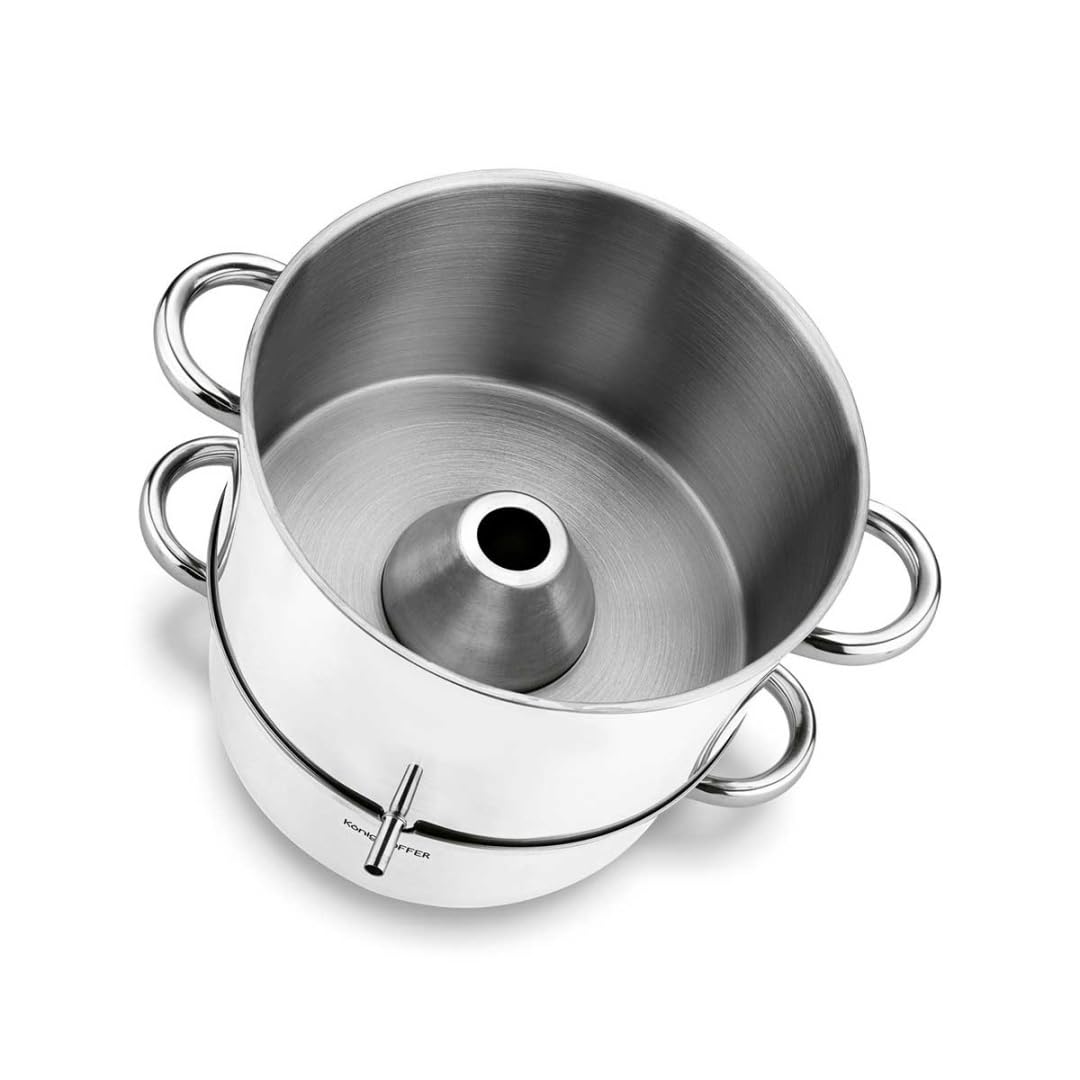 KÖNIGHOFFER - Exprimidor de vapor para inducción (8 L, acero inoxidable)