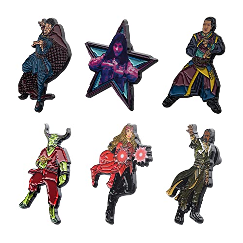 Marvel Studios: Doctor Strange In The Multiverse Of Madness. Metal-Based With 6 Pin Set Comes In An Officially Licensed Box (Amazon Exclusive) #TOP1