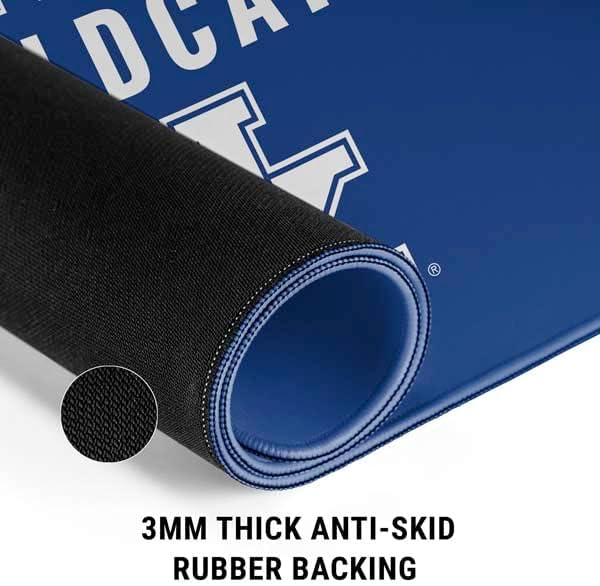 Skinit Extra Large Gaming Mouse Pad - Officially Licensed Kentucky Wildcats Design with Stitched Edges, Waterproof, Non-Slip Rubber Base, Desk Mat for Keyboard & Mouse, 35.75" x 15.4" inches