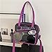 Y2K Fashion Crossbody Itabag, Handbag Bag Kawaii Grunge Shoulder Bag Emo JK Itabag Ita Sling Purse Itabag Crossbody (Black purple)