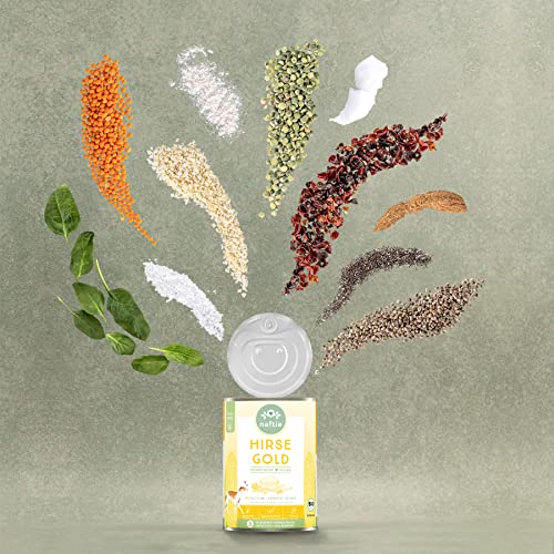naftie veganes Hundefutter Bio Hirse Gold - Nassfutter Menü mit Erbsen - purinarm - Diät-Futter - 800g Dose