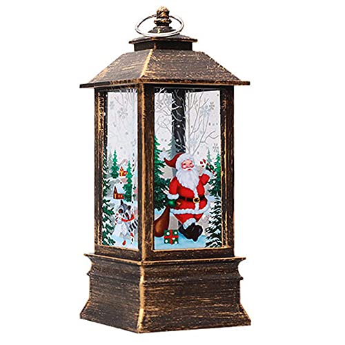 Lampe de Noël LED de table et veilleuse décorative avec bonhomme de neige