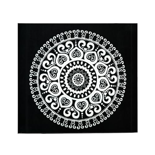 Oriental Drum Rug Mat, 4x4ft Cymbal Splash Drum Carpet Non Slip Soundproof, Drum Pad for Drummers...