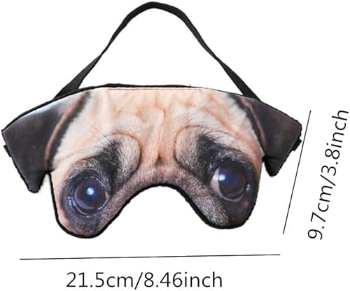 Miniatura 2 de Máscara de ojos para dormir divertida con diseño de animales en 3D para niños, niñas, hombres y mujeres, máscara de felpa suave para dormir con los