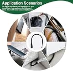 EZ SPARES Flexible Crevice Cleaning Tool 25inch Replacement,Vacuum Hoses Accepting 1-1/4",1-3/8" Attachment for Home Car Detailing Removable Brush Head Univeral,Deep Reach Precision Cleaning