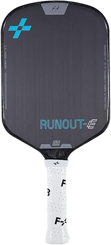 Serie F+B Sports Runout  Paleta de pickleball profesional, ligera con cara de fibra de carbono T700, agarre y borde de fibra de fusión, núcleo de