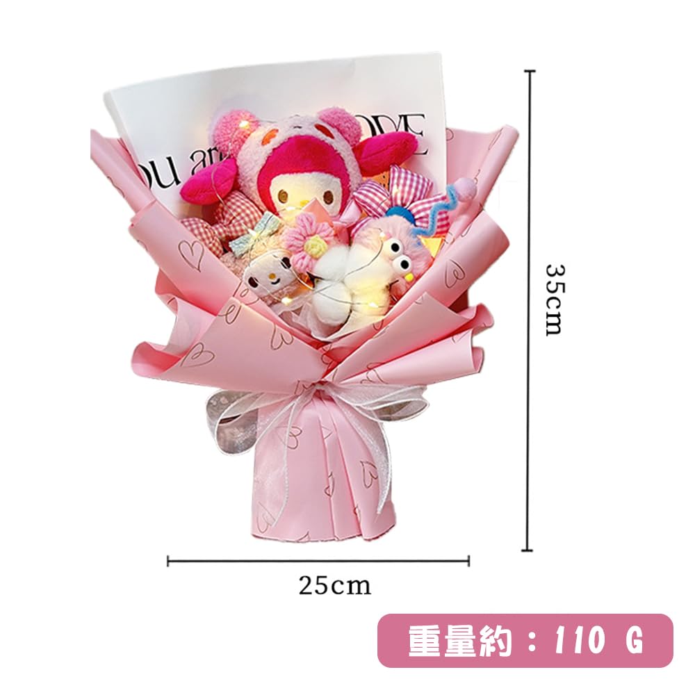 マイメロディ ぬいぐるみ 花飾り付き サンリオ　11年 サンリオ マイメロディ サンリオ フラワーリボン S マイメロ